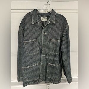 Vintage Striped denim style jacket